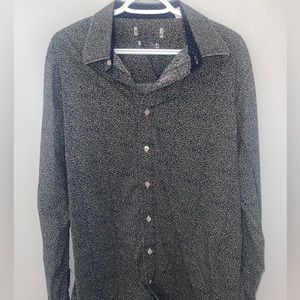 Dark floral print shirt